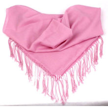 100%wool plain scarfs shawl pink pashmina